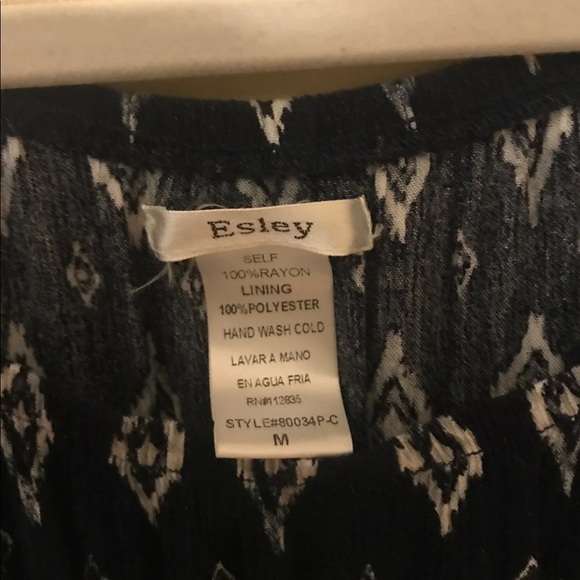 Esley Navy and White Romper Size Medium - Picture 5 of 5